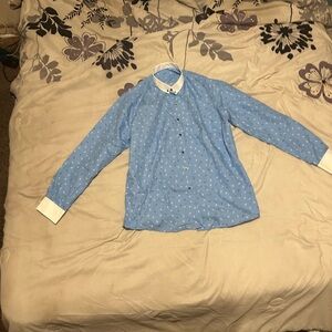 Blue Casual Button Down Shirt